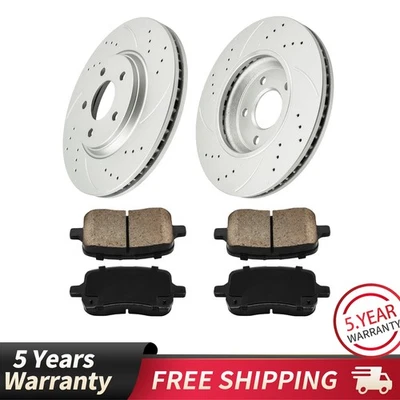 Front Brake Kit For 2006 Chevy Malibu 2.2L L4 2005 Pontiac G6 R-55093 P-1028-WB - Image 1 of 4