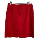 J Mclaughlin Skirt Women Size 2 Coral Cotton Stretch Woven Pencil Straight Mini