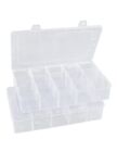 Plastic Organizer Box Craft Box Bead Organizer Tackle Box Organizer 2 Pack 15...