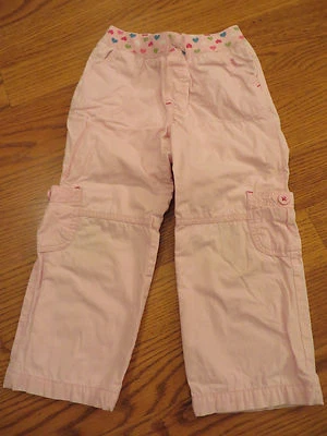 Pantalones forrados cargo rosa claro Carters para niñas talla 4 en muy buen estado Foto 1 de 3