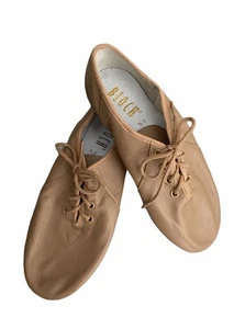 Bloch Dance Jazzflex Suede Split Sole Leather Jazz Shoe Nude Size 4.5 - Picture 1 of 4