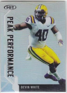 DEVIN WHITE 2019 SAGE Premier Draft PEAK PERFORMANCE INSERT LSU - Picture 1 of 1