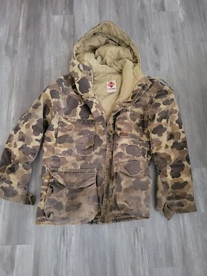 Vintage Columbia Men's Gortex Hunter Marsh Waterfowl Camo Hunting Jacket Large  - Image 1 of 4