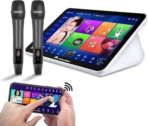Inandon Karaoke Machine,15.6 Inch Touch Screen Phone App Control - Afbeelding 1 van 8