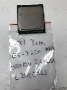 Intel Xeon E5-2620 Six Core CPU 2.00GHz 15M Processor SR0KW #999/888 - Picture 1 of 3
