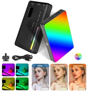 W140RGB LED Video Fill Light Dimmable Camera Photography for Vlog Live Streaming - Picture 1 of 11
