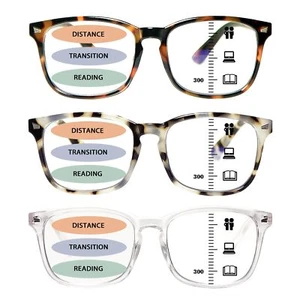Progressive Multifocal Reading Glasses for Women Men Anti Glare/Eyestrain Blu... - Picture 1 of 7