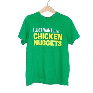 Camiseta I Just Want All The Chicken Nuggets manga corta ropa americana talla pequeña - Imagen 1 de 4