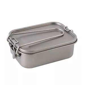 Pure Titanium Bento Dinner Box Leak-Proof Lunch Box Containers for Camping Home - Afbeelding 1 van 17