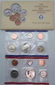 1990 - P&D Uncirculated US Mint Coin Set in OGP - Picture 1 of 4