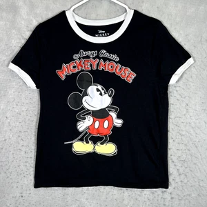 A1 Disney Mickey Mouse Always Classic Shirt Youth 2XL XXL Black  - Picture 1 of 7