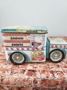 BOTE DE HOJALATA COLECCIONABLE: Dulces cultivados en casa años 80 Bear Bunny - Imagen 1 de 7