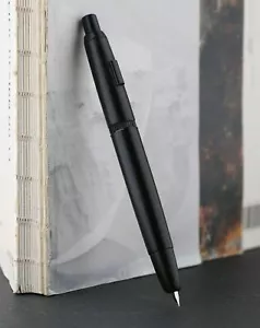Pluma estilográfica de metal prensa MAJOHN A1 iridio pluma extra fina punta 0,38 mm regalo de escritura - Imagen 1 de 5