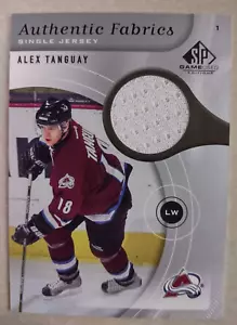 05-06 SP Juego Usado ALEX TANGUAY Avalancha Juego Usado JERSEY BLANCA Swatch S&H GRATIS - Imagen 1 de 2