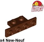 Lego 4X Bracket 1X2 1X4 Rounded Courners Support 90 Marron Reddish Brown 28802