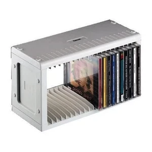 Hama CD Rom Rack 20 (zur Aufbewahrung von CDs und DVDs, CD Regal, DVD Regal, Auf - Photo 1/3