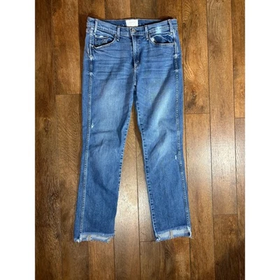 Pantalones de mezclilla para mujer McGuire azules talla 29 dobladillo deshilachado desgastado Foto 1 de 4