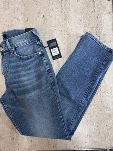 Pantalones de mezclilla rectos relajados True Religion RICKY para hombre talla 31/34 nuevos con etiquetas - Imagen 1 de 9