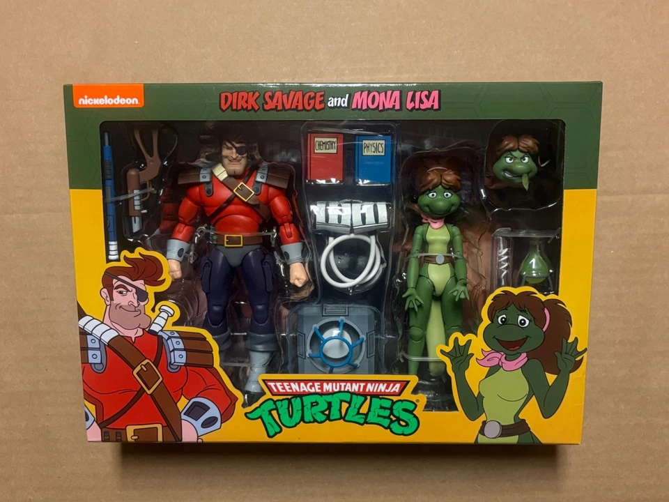 NECA Teenage Mutant Ninja Turtles Dirk Savage & Mona Lisa 2-Pack