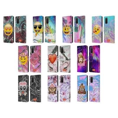 OFFICIAL emoji® SOLOS LEATHER BOOK WALLET CASE COVER FOR SAMSUNG PHONES 2 - Image 1 of 4