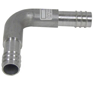 AJUSTE DE AIRE ACONDICIONADO, EMPALME DE PÚAS, 90 GRADOS, #12 A #12 EMPALME DE MANGUERA, ALUMINIO 1614/11614 - Imagen 1 de 1
