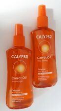 2 X 200ml CALYPSO Carrot Oil with Tan Enhancer.