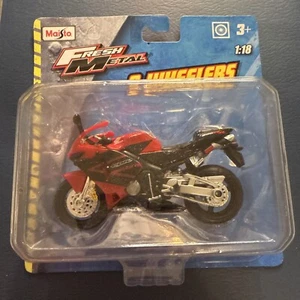 2019 MAISTO FRESH METAL 2 WHEELERS HONDA MOTORCYCLE 1/18 NEW SEALED - Picture 1 of 5
