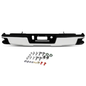 Fit 14-18 Silverado Sierra 1500-3500 Rear Stainless Steel Step Bumper Assembly - Picture 1 of 7