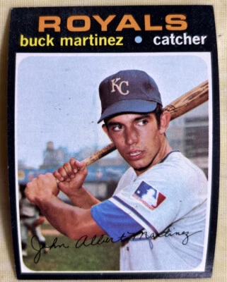 1971 Topps Buck Martinez Baseball Card #163 Royals Catcher Low-Grade - Image 1 of 2