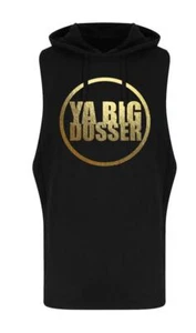 Mens Ya Big Dosser Boxing Legend Fury Workout Sleeveless Black Unisex Hoodie - Picture 1 of 7