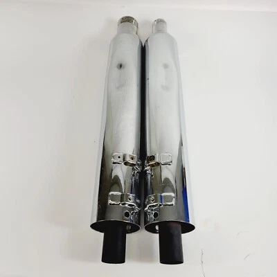 Silenciadores deslizables cromados originales Harley CVO Touring escape sin puntas 2017-2023 Foto 1 de 4
