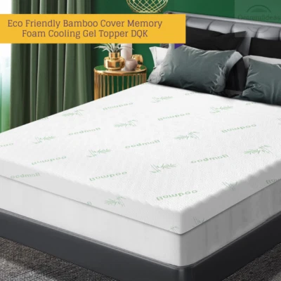7 Zone Premium Bamboo GEL Memory Foam 8cm Mattress Topper | Bamboo Toppers - image 1 of 4