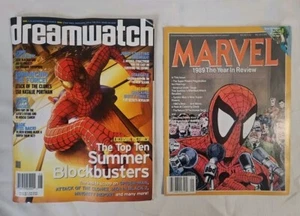 Vintage Spiderman Magazine - Marvel Year in Review #1 1989 & Dreamwatch 2002  - Bild 1 von 5