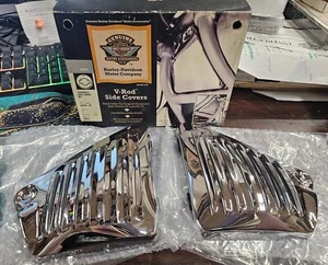 OEM Harley Davidson Left Right Louvered Side Covers NOS V-Rod VRSC 66320-03 - Picture 1 of 9