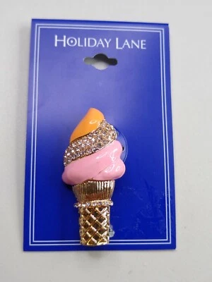 Holiday Lane - Broche de cristal + esmalte - Tamanho único - Multicolorido - Imagem 1 de 4