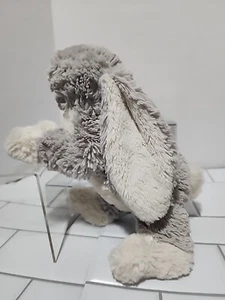 Jellycat London Gray Floppy Loppy Bunny Rabbit Plush Stuffed Animal - Picture 1 of 13