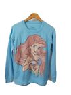 Disney Princess Girls Pullover Sweatshirt Little Mermaid Blue Xl 14-16 Crew Neck