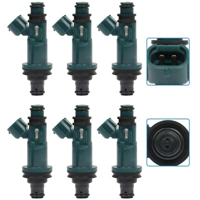 For 1998 1999 2000 2001 2002 2003 Toyota Sienna Avalon 3.0L 6 Fuel Injectors - Image 1 of 4