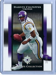 2005 Upper Deck Ultimate Collection Gold Daunte Culpepper 28/40 Minnesota