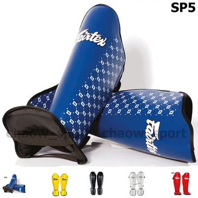 FAIRTEX SP5 ESPINILLERAS DE COMPETICIÓN PROTECTORAS MUAY THAI KICK BOXING MMA PROTECTORAS Foto 1 de 4