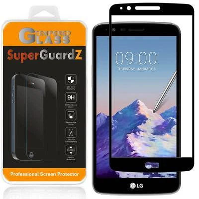 LG Stylus 3 / Stylo 3 Plus FULL COVER Tempered Glass Screen Protector - Image 1 of 4
