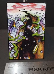 Vintage Stickers Y2K Vending Machine Sticker Apocalypse Earthquake Humor - Picture 1 of 3