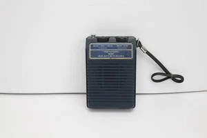 Vintage Realistic Weather Radio Mini Blue Handheld Works Read Description - Picture 1 of 6