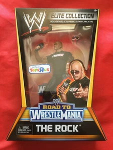 The ROCK WWE ELITE Road to Wrestlemania Toys R Us TRU Exclusive MATTEL SEALED - Picture 1 of 8