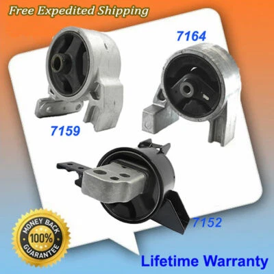 For Accent Rio Rio5 1.6L Engine Motor & Trans. Mount Set 3 7152 7159 7164 M1163 - Image 1 of 4