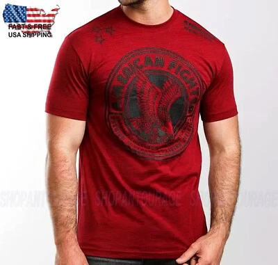 Camiseta deportiva para hombre American Fighter Greenbank FM12630 manga corta gráfica Foto 1 de 4