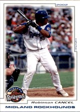 2002 Midland Rockhounds Grandstand #4 Robinson Cancel Puerto Rico Baseball Card