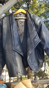 CHAQUETA DE CUERO NEGRA M. B/2 HOMBRE TALLA 44 - Imagen 1 de 24