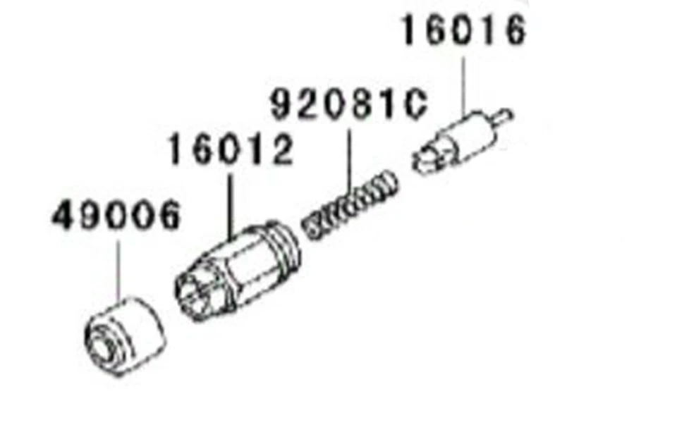 Kits de émbolo de arranque de cable obturador de carburador para Kawasaki KLR650 1987-2007 Foto 1 de 1