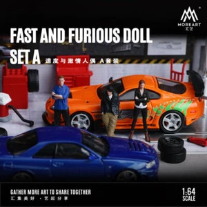 MoreArt 1:64 Fast and Furious doll set A - Picture 1 of 6